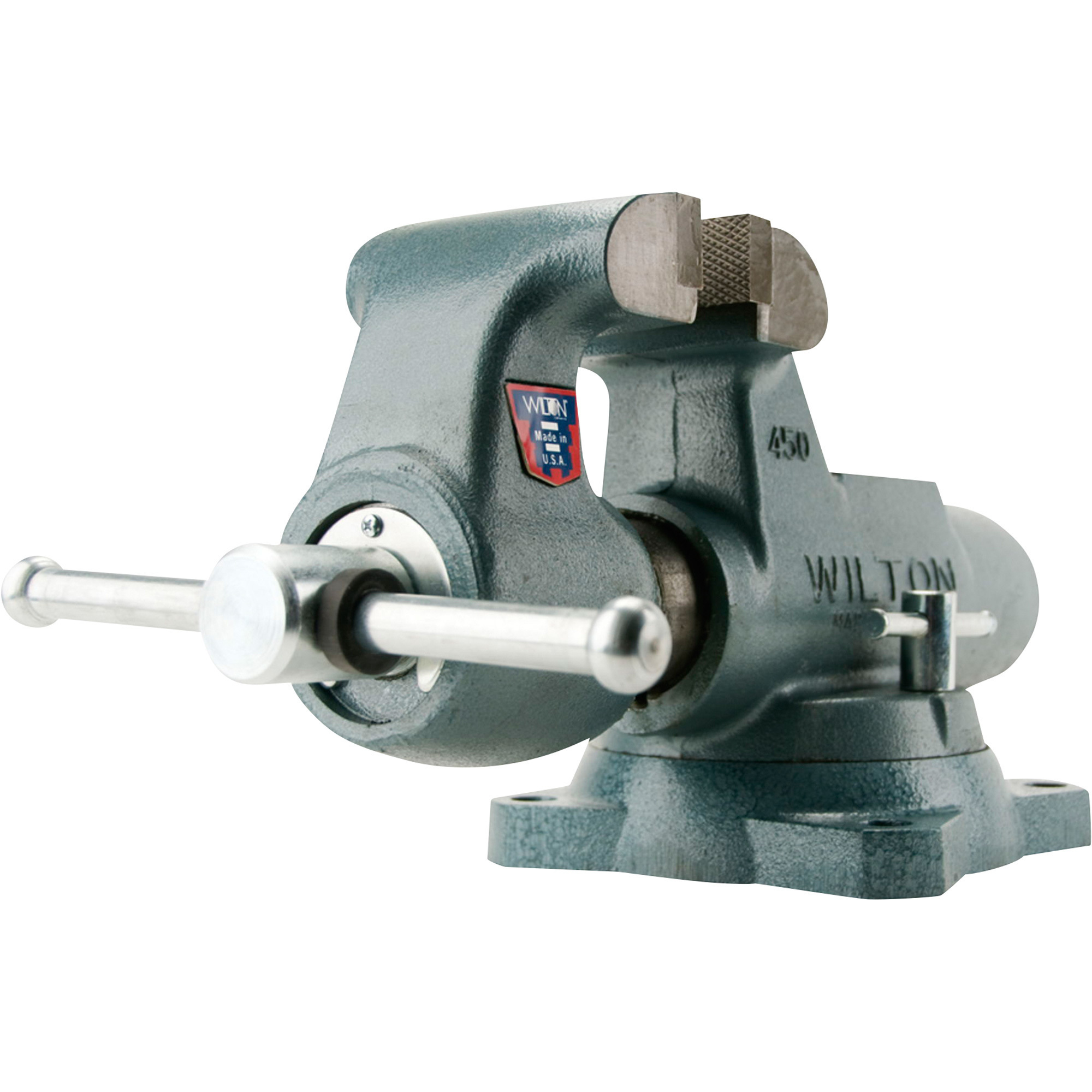 Wilton Machinist Round Channel Bench Vise, 5in. Jaw Width, Model# 500S